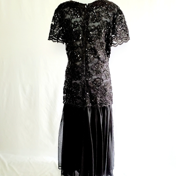 Custom Tailored Black Evening Gown - Picture 15 of 15